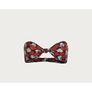 SAME Los Angeles Knotted Bandeau Bikini Top Palm Beach Shell XL NWT